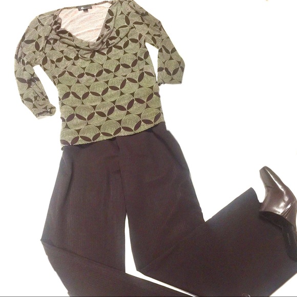 COPY - Career Chocolate Brown Trousers Size 13 - Picture 9 of 11